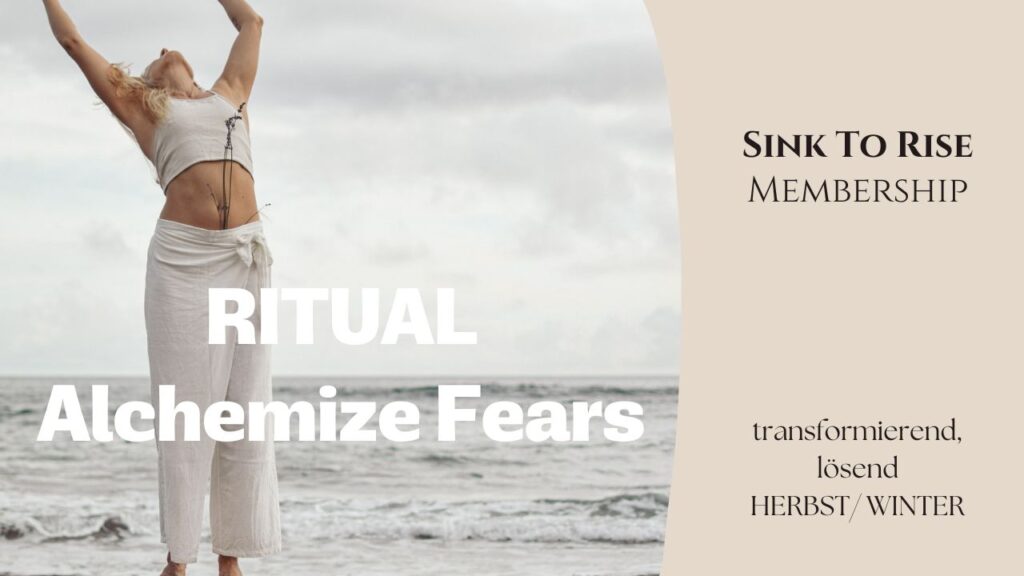 Frau in freier Bewegung während einer Embodiment-Praxis, Hände weit geöffnet, als Symbol für das Loslassen von Angst und das Ankommen in der eigenen Kraft – inspiriert von Shake the Dust.